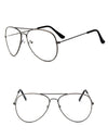 Aviator Style Anti Blue Clear Lens Eyeglasses Frame For Men And Women