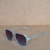 Stylish Square Winter Transparent Blue Gradient Sunglasses For Men And Women-SunglassesCraft