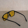 Stylish Square Winter Black Yellow Sunglasses For Men And Women-SunglassesCraft