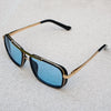 2020 Square Edition Gold Blue Sunglasses For Men And Women-SunglassesCraft