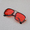 2020 Square Edition Gold Red Sunglasses For Men And Women-SunglassesCraft