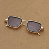 Brown and Gold Retro Square Sunglasses For Men And Women-SunglassesCraft