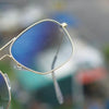 Raees Blue Gradient Square Sunglasses For Men And Women-SunglassesCraft