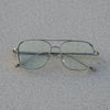 Rectangular Square Silver Transparent Sunglasses For Men And Women-SunglassesCraft