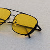 Rectangular Square Black Yellow Candy Sunglasses For Men And Women-SunglassesCraft