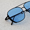 Rectangular Square Black Blue Candy Sunglasses For Men And Women-SunglassesCraft