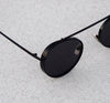 Retro Round Full Black Sunglasses For Men And Women-SunglassesCraft