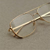 Rectangular Square Gold Transparent Sunglasses For Men And Women-SunglassesCraft