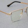 Vintage Square Metal Frame Gold Clear Sunglasses For Men And Women-SunglassesCraft