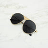 Round Black And Gold Sunglasses For Men And Women-SunglassesCraft