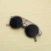 Round Black And Silver Sunglasses For Men And Women-SunglassesCraft