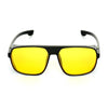 Rectangle Yellow And Black Sunglasses For Men And Women-SunglassesCraft
