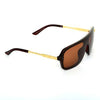 Rectangle Brown And Black Sunglasses For Men And Women-SunglassesCraft