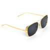 Rectangle Black And Gold Sunglasses For Men And Women-SunglassesCraft
