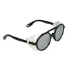 Round Grey And Black Sunglasses For Men And Women-SunglassesCraft