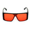 Rectangle Red And Black Sunglasses For Men And Women-SunglassesCraft