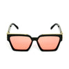 Rectangle Aqua Red And Black Sunglasses For Men And Women-SunglassesCraft