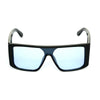 Rectangle Water Blue And Black Sunglasses For Men And Women-SunglassesCraft