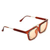 Way Light Red And Gold Sunglasses For Men And Women-SunglassesCraft