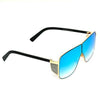 Square Aqua Blue And Black Sunglasses For Men And Women-SunglassesCraft