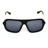 Rectangle Black And Gold Sunglasses For Men And Women-SunglassesCraft