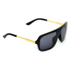 Rectangle Black And Gold Sunglasses For Men And Women-SunglassesCraft