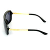 Rectangle Black And Gold Sunglasses For Men And Women-SunglassesCraft