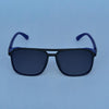 Rectangle Shaded Maroon And Blue Polarized Sunglasses For Men And Women-SunglassesCraft