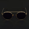 Retro Round Gold Black Sunglasses For Men And Women-SunglassesCraft