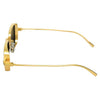 Aqua Blue And Gold Retro Square Sunglasses For Men And Women-SunglassesCraft