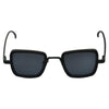 Black And Black Retro Square Sunglasses For Men And Women-SunglassesCraft