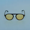 Round Yellow And Black Sunglasses For Men And Women-SunglassesCraft