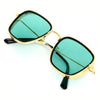 KB Aqua Green And Gold Premium Edition Sunglasses For Men And Women-SunglassesCraft