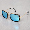 Metal Square Gold Aqua Sunglasses For Men And Women-SunglassesCraft