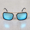 Metal Square Gold Aqua Sunglasses For Men And Women-SunglassesCraft