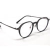 Gun Crystal Round Frame Eyewear