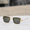 Green And Gold Retro Square Sunglasses  For Men And Women-SunglassesCraft