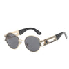 2021 Steampunk Fashion Luxury Round Metal Frame Sunglasses For Unisex-SunglassesCraft