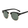 Vintage Polarized Semi Rimless Designer Sunglasses For Unisex-SunglassesCraft