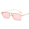 2021 Narrow Vintage Small Metal Frame Luxury Brand Sunglasses For Unisex-SunglassesCraft