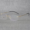 Top Titanium Rimless Clear Lens Sunglasses For Unisex-SunglassesCraft