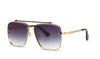 Rimless Gradient Square Metal Frame Sunglasses For Men And Women-SunglassesCraft