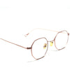 Octagonal Rose Gold Metal Frame Eyewear