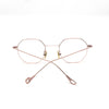 Octagonal Rose Gold Metal Frame Eyewear