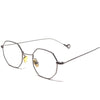 Octagonal Silver Metal Frame Eyewear