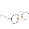 Octagonal Silver Metal Frame Eyewear