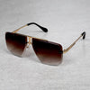 Ranveer Singh Gold Brown Rimless Sunglasses For Men And Women-SunglassesCraft