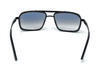 Fashionable Classic Square Blue Gradient With Black Frame Sunglasses For Men And Women-Sunglassescraft