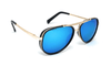 Classic Metal Frame Aviator Aqua Blue Sunglasses For Men And Women-SunglassesCraft