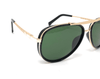 Classic Metal Frame Aviator Green Sunglasses For Men And Women-SunglassesCraft